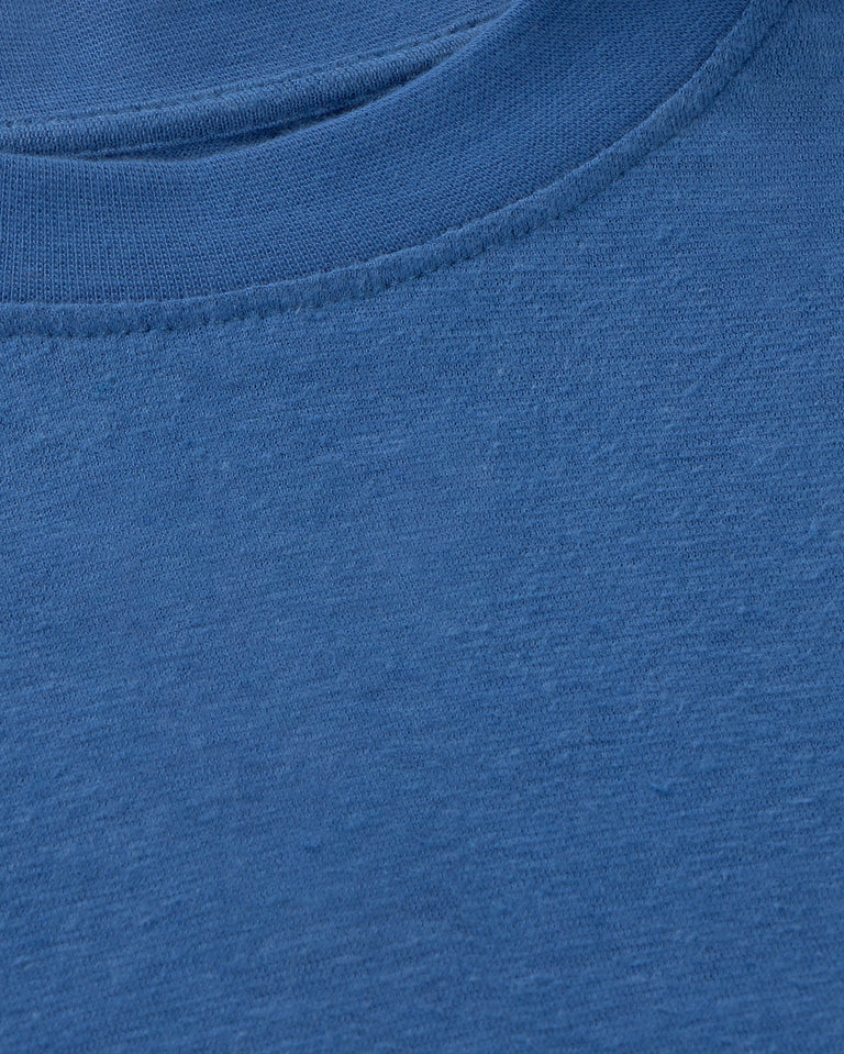 Camiseta oversize azul hemp Lena sostenible silueta - 2