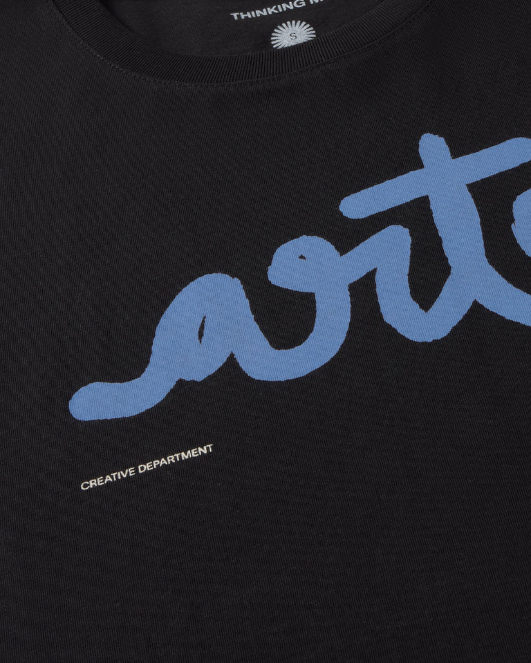 Camiseta negra arte Ida sostenible silueta - 2