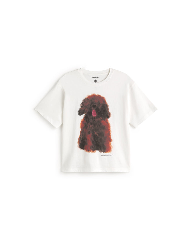 Camiseta pet portrait Lucia sostenible silueta - 1