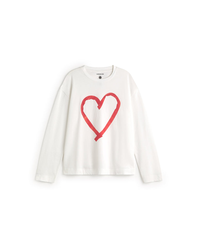 Camiseta manga larga heart tape Emily sostenible silueta - 1