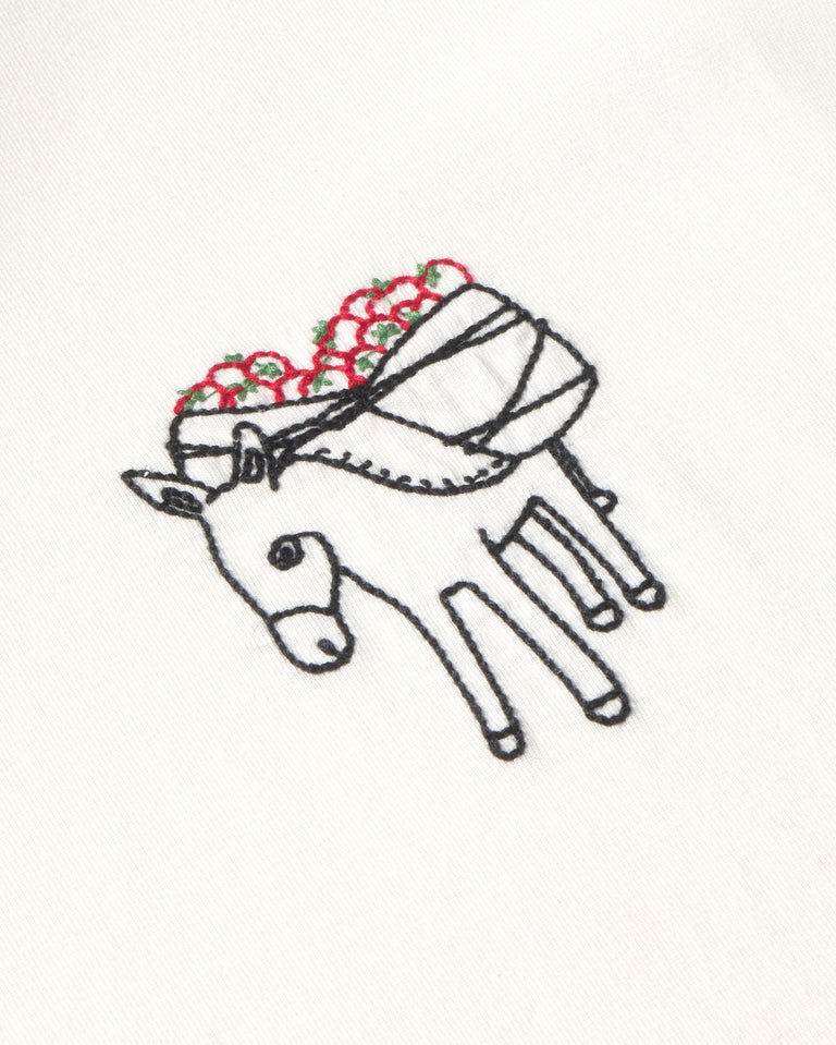 Camiseta oversize bordada tomatera Lena sostenible silueta - 2