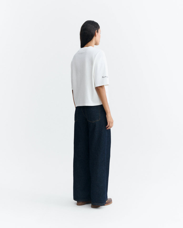 Camiseta oversize bordada tomatera Lena sostenible - 4