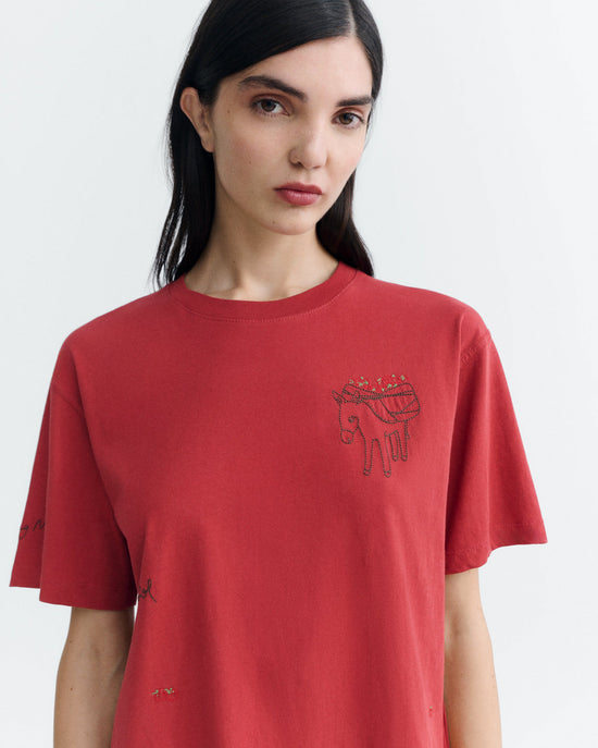Camiseta bordada tomatera Lucia sostenible - 3