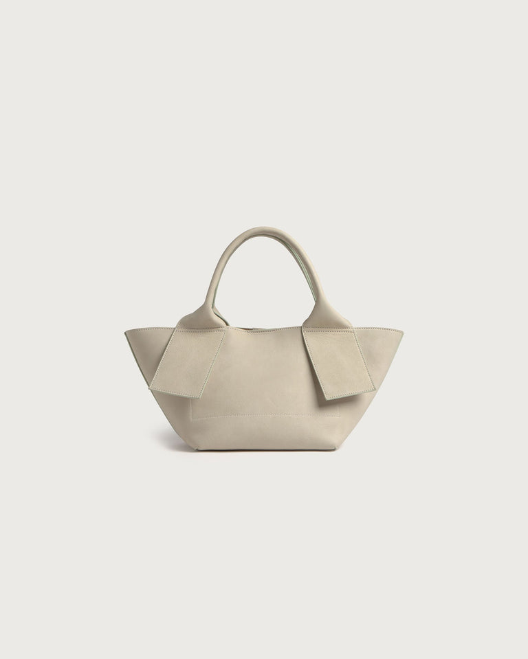 Bolso mini crudo piel Pepo sostenible - silueta 2