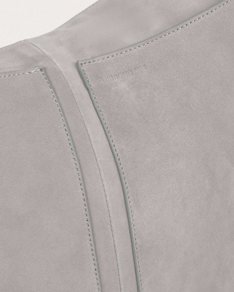 Bolso gris piel Ova - silueta 4