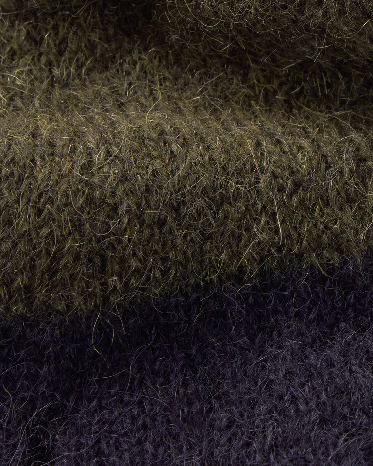 Guantes punto verde mohair Maggie sostenible silueta - 2