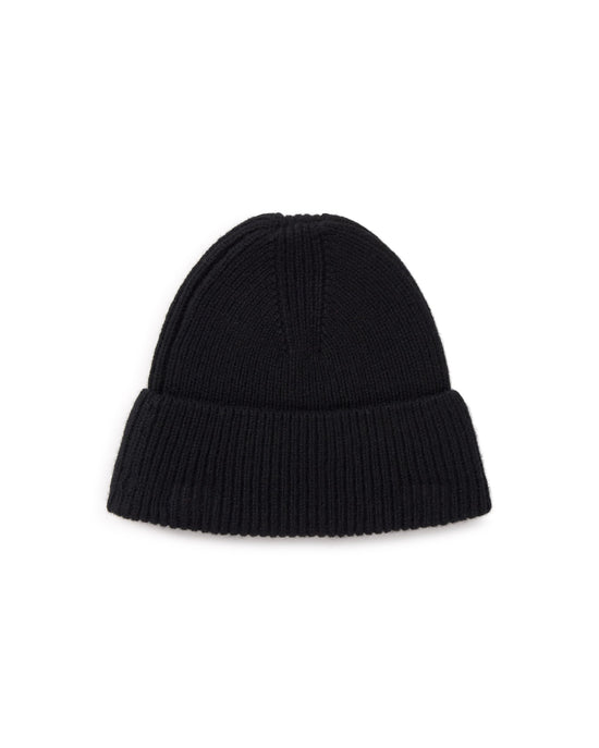 Gorro lana negro Amor sostenible silueta - 2