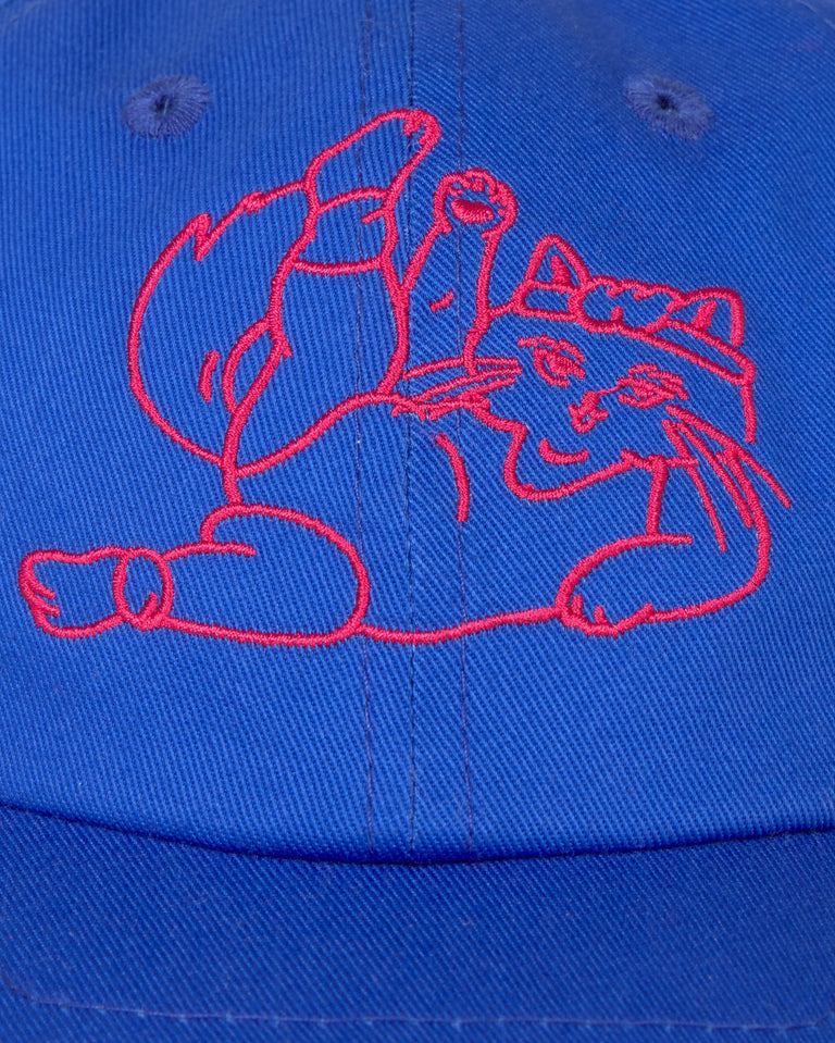 Gorra meowrobics azul sostenible silueta - 4