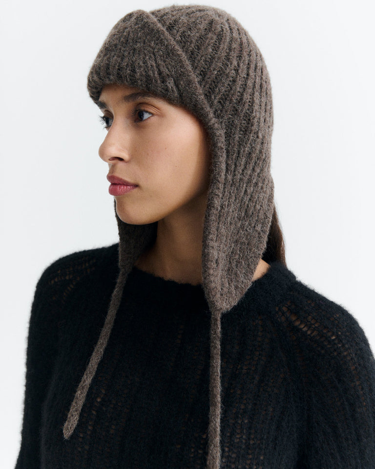 Gorro lana marrón Oleg sostenible - 1