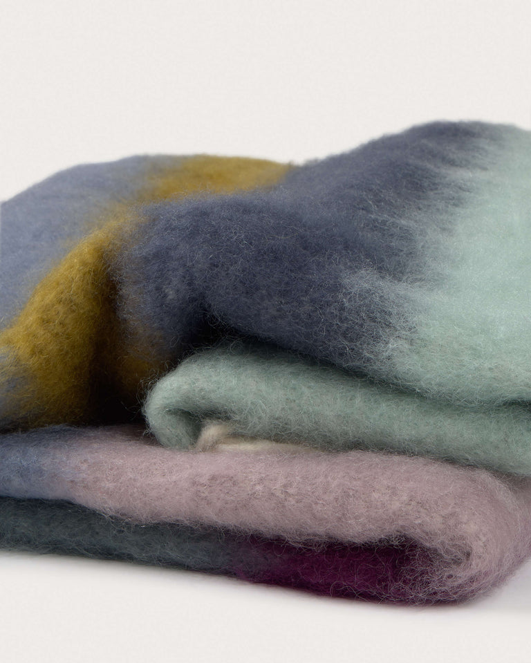 Manta multicolor azul Matisse Ezcaray - 3