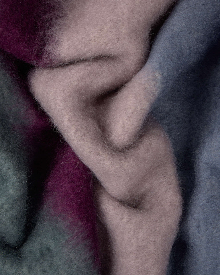 Manta multicolor azul Matisse Ezcaray - 2