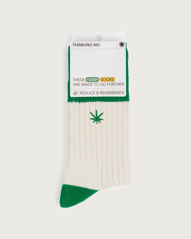 Calcetines verdes Hemp Peu - Silueta 5