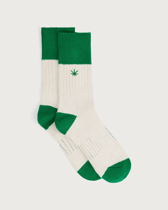 Calcetines verdes Hemp Peu - Silueta 1