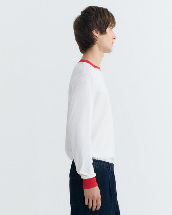 Camiseta manga larga puños rojos Emilio R